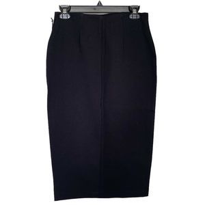 Prologue Skirt Womens Size Small Black Pencil Pullup Ebony Midi Stretch Office